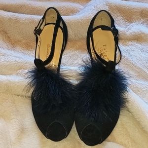 Talbot's black suede heels